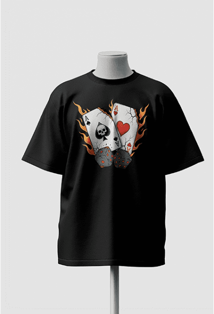 Ludo Black Oversized T-shirt