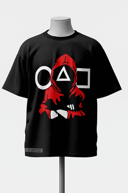 Game Master Black Oversized T-Shirt
