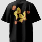 Black BOOM Graphic Oversized Tee