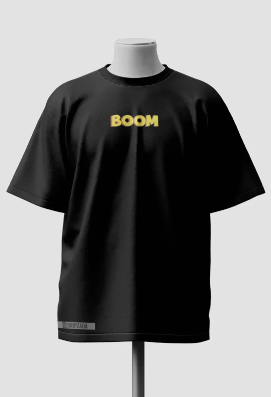 Black BOOM Oversized Urban Fit