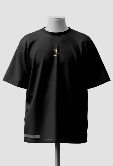 Black Oversized Minimalist Tshirt