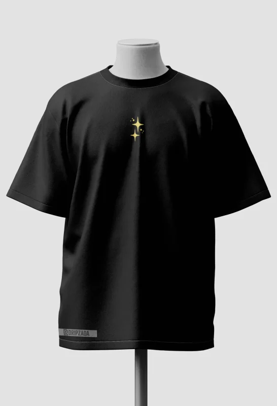 Black Oversized Minimalist Tshirt