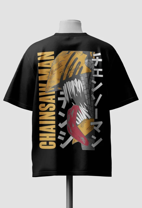 Chainsaw Man Anime Oversized Graphic T-Shirt