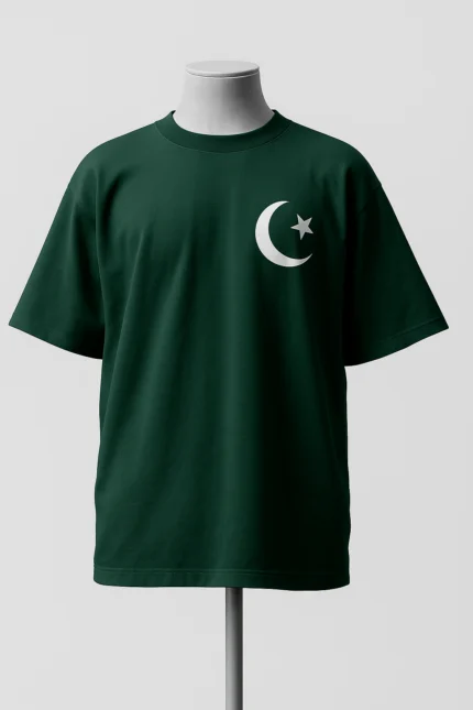 Pakistani Crescent Star Oversized Tee