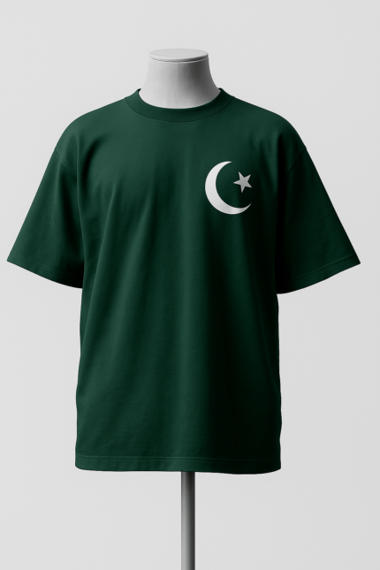 Pakistani Crescent Star Oversized Tee