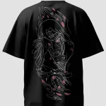 Itachi Uchiha Sharingan Back Graphic T-Shirt