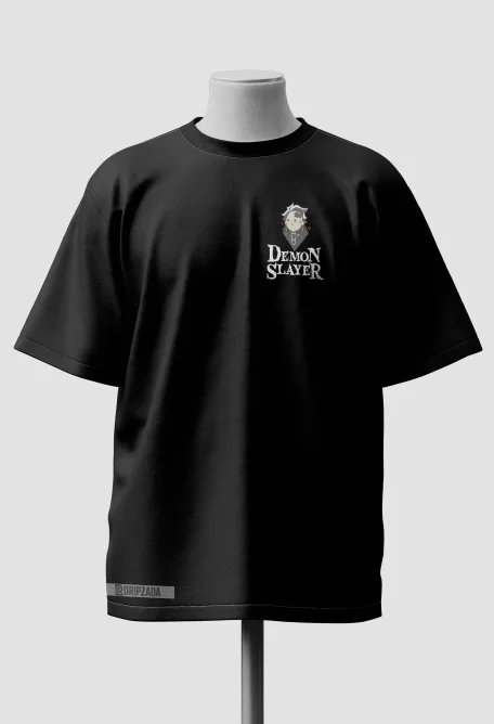 Akaza Demon Slayer Oversized Black T-Shirt