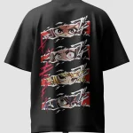 Demon Slayer squad Oversized Anime T-Shirt Back