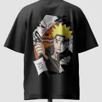 Naruto Kurama Oversized Anime T-Shirt back