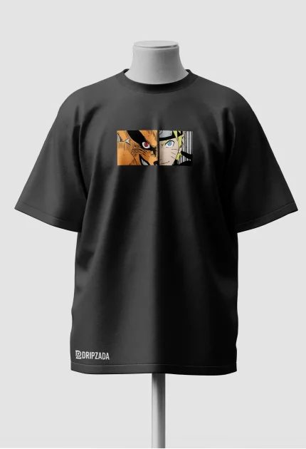 Naruto Kurama Oversized Anime T-Shirt front