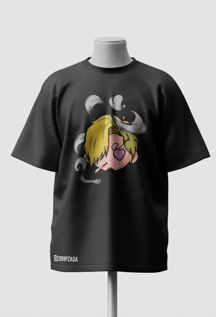 Sanji Oversized Black T-Shirt