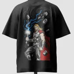 Thor Oversized Anime T-Shirt back