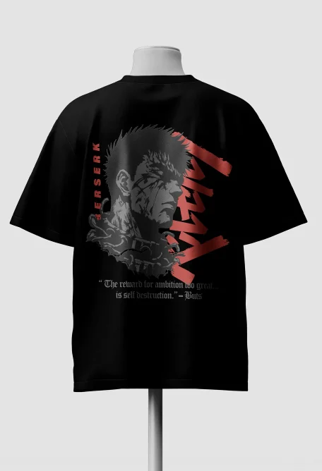 berserk anime oversized tee