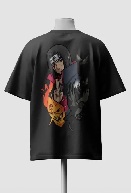 Itachi oversized tshirt Back