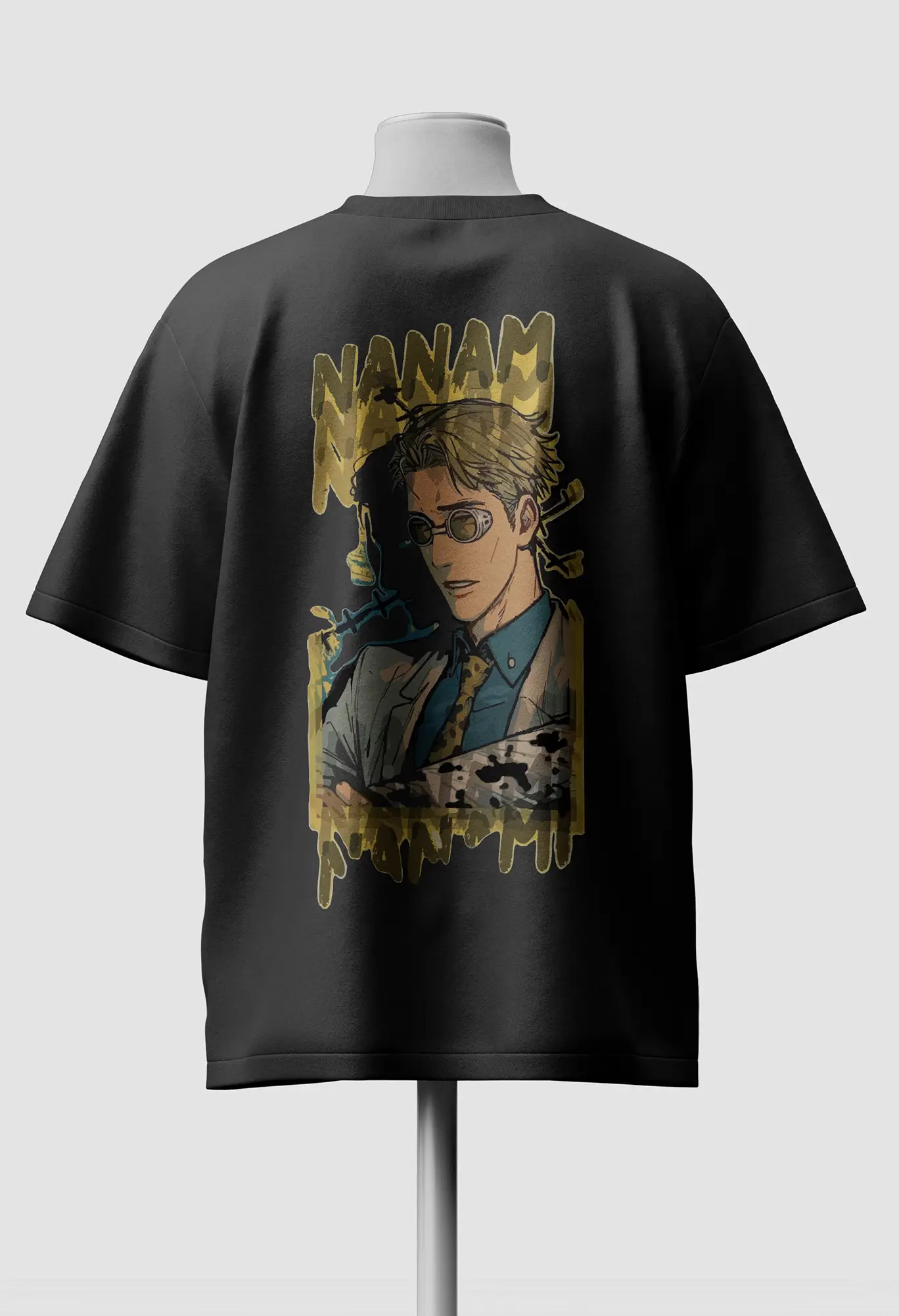 Kento Nanami Oversized Anime T-Shirt back Kento Nanami Oversized Anime T-Shirt back