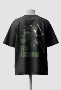 Levi Ackerman Attack on Titan Oversized Tee Back