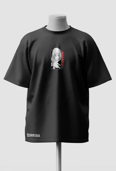 Mahito Oversized Anime T-Shirt front