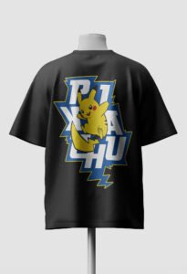Pikachu Lightning Oversized Pokémon Tee back