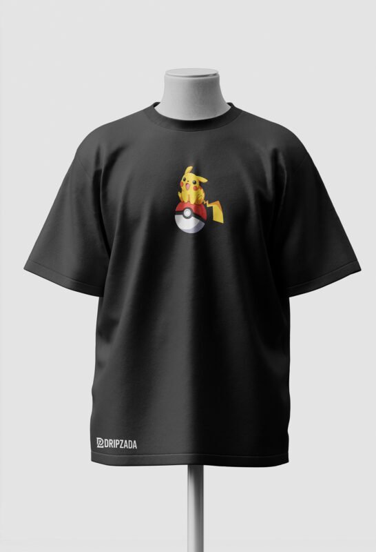 Pikachu Lightning Oversized Pokémon Tee front