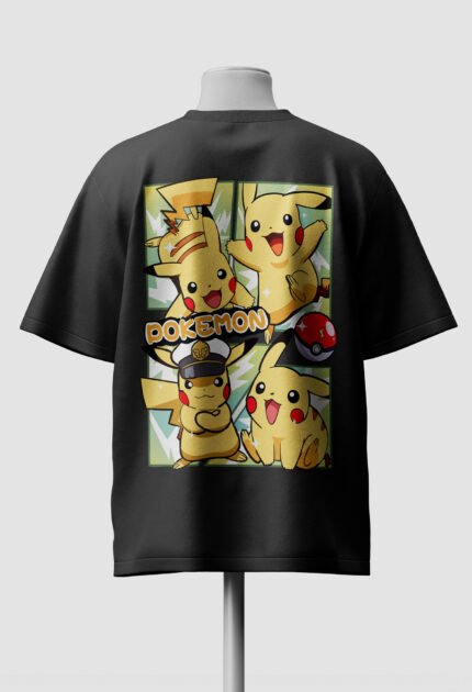 Pikachu Pokémon Oversized Tee Back