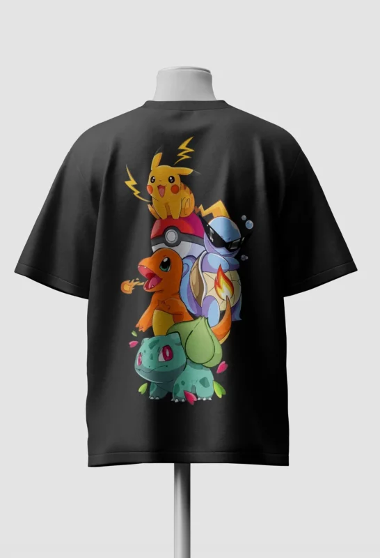 Pokémon Squad Oversized T-Shirt back