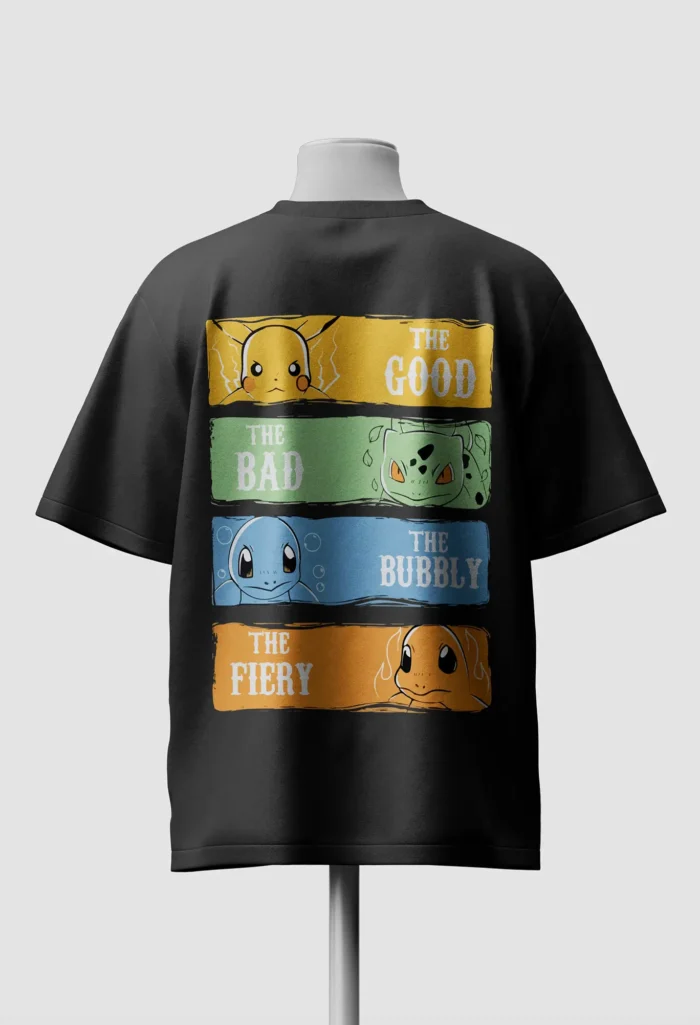 Pokémon Starter Oversized Tee Back