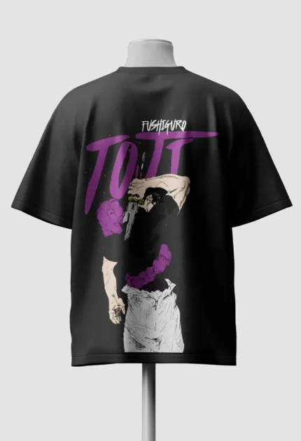 Toji Fushiguro Oversized Anime Tee Shirt back
