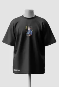 sasuke uchicha oversized tshirt front