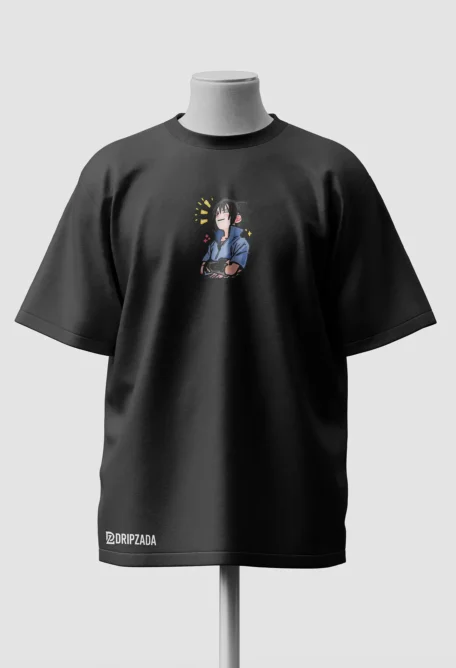 sasuke uchicha oversized tshirt front