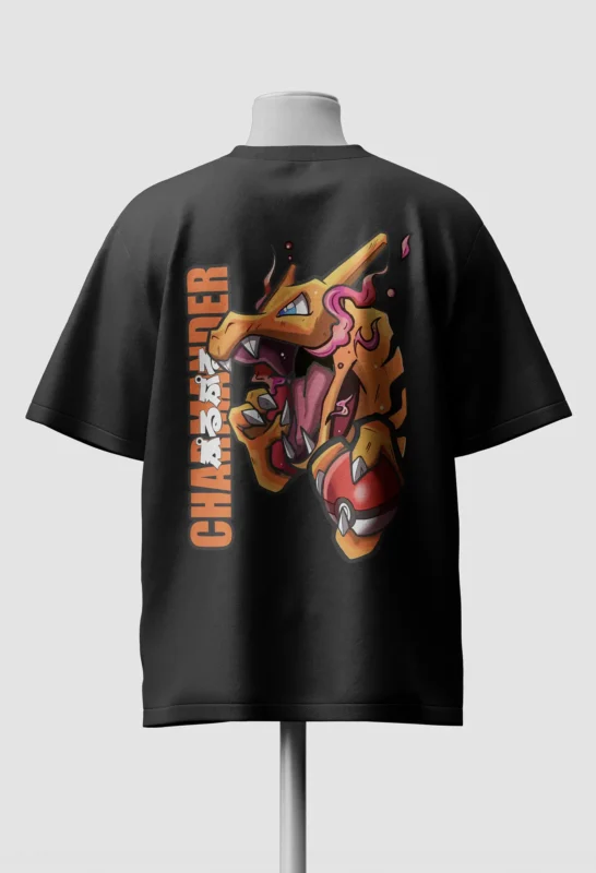 Charmander Pokémon Oversized T-Shirt back 2