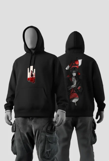 Itachi Uchiha Anime Hoodie Black