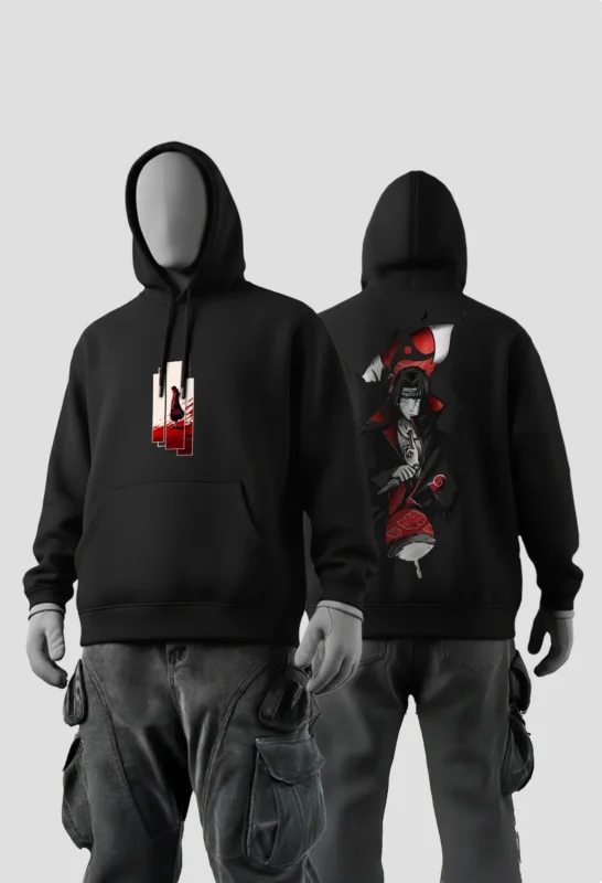 Itachi Uchiha Anime Hoodie Black