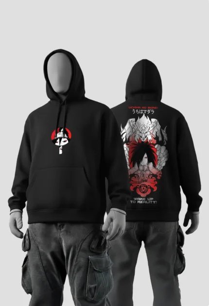 Madara Uchiha Anime Hoodie black