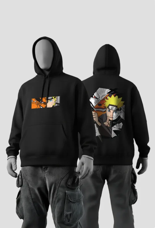 Naruto Kurama Hoodie black