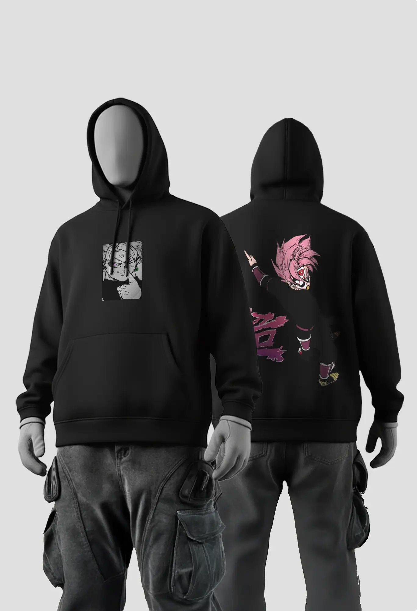 Naruto Design 6 Goku Black Rose Hoodie - Image 1