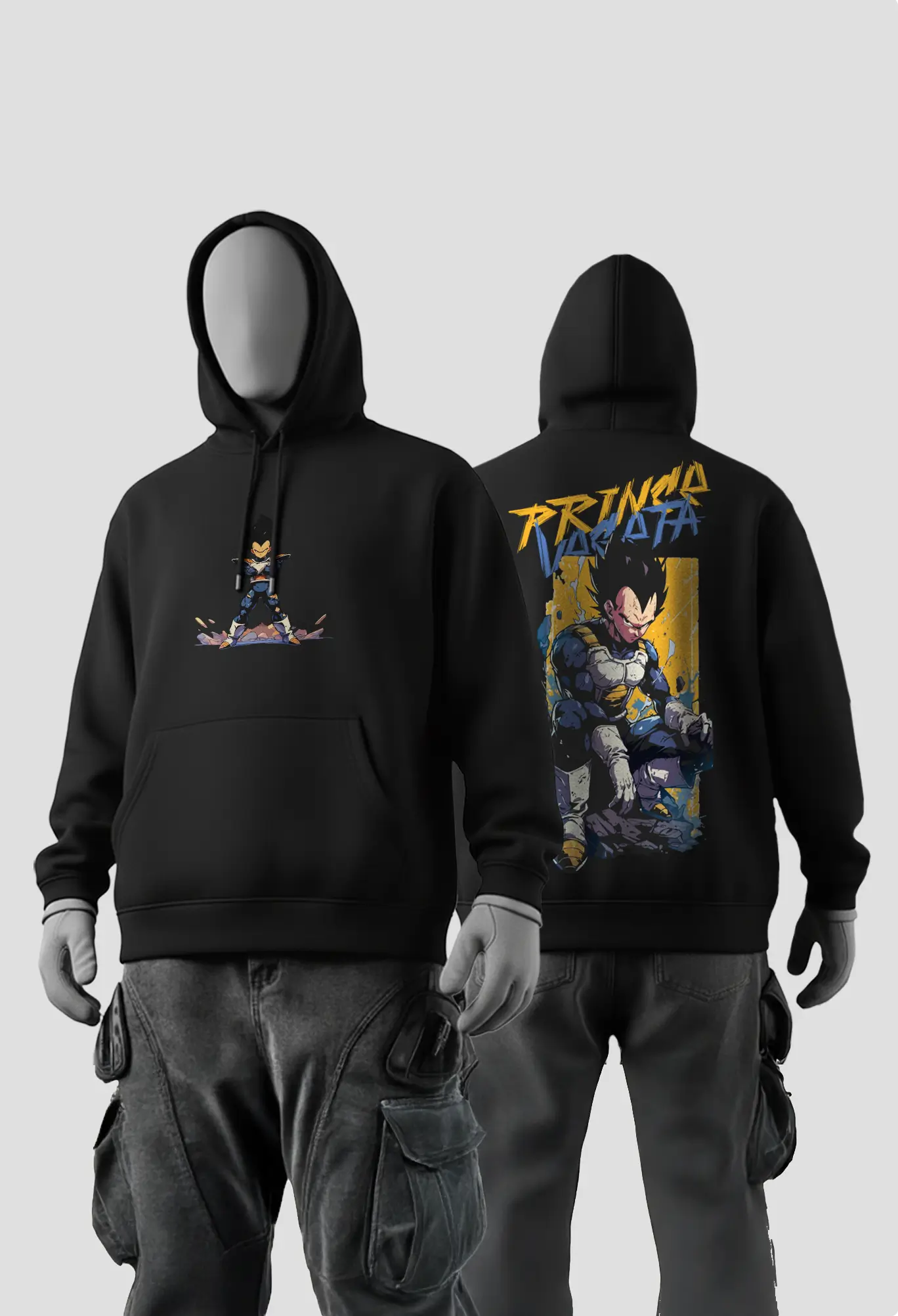 Naruto Design 8 Prince Vegeta Hoodie - Image 1