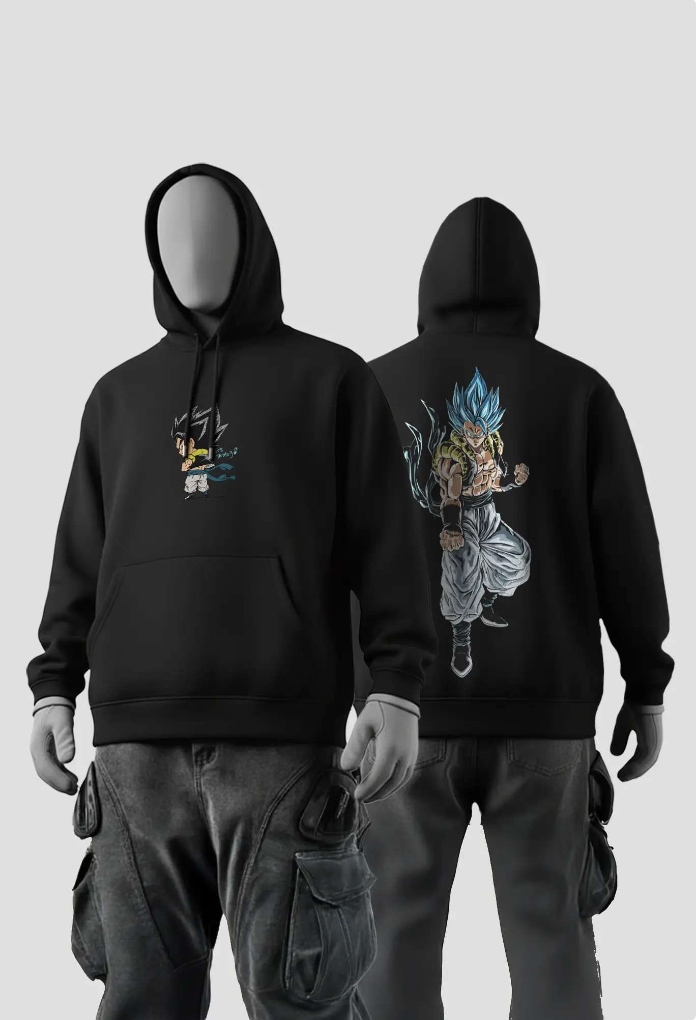 Naruto Design 9 (1) Gogeta Blue Hoodie - Image 1