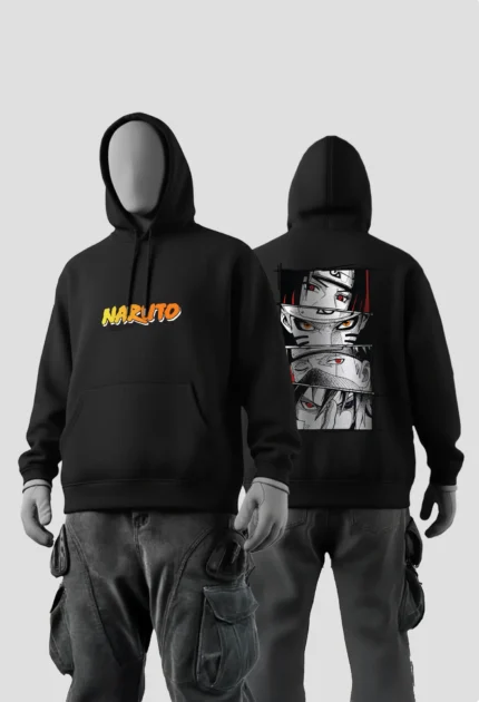 Naruto Eye Anime Hoodie black