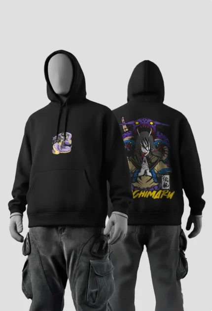 Orochimaru Anime Hoodie Black