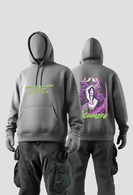 Orochimaru Anime Hoodie Grey