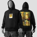 Pikachu Pokémon Black Hoodie