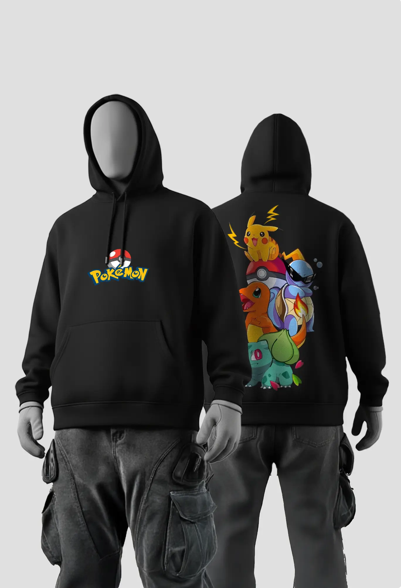 Pokémon Squad Black Hoodie Pokémon Squad Black Hoodie