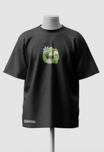 Ricky and Morty Drip Oversized T-Shirt front