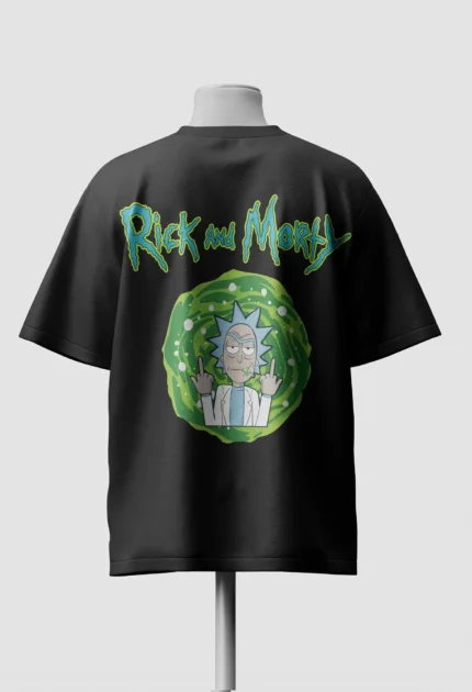 Ricky and Morty Pickle Rick Oversized T-Shirt back