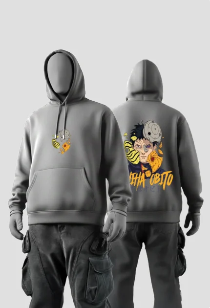 Ochiha obito Hoodie grey