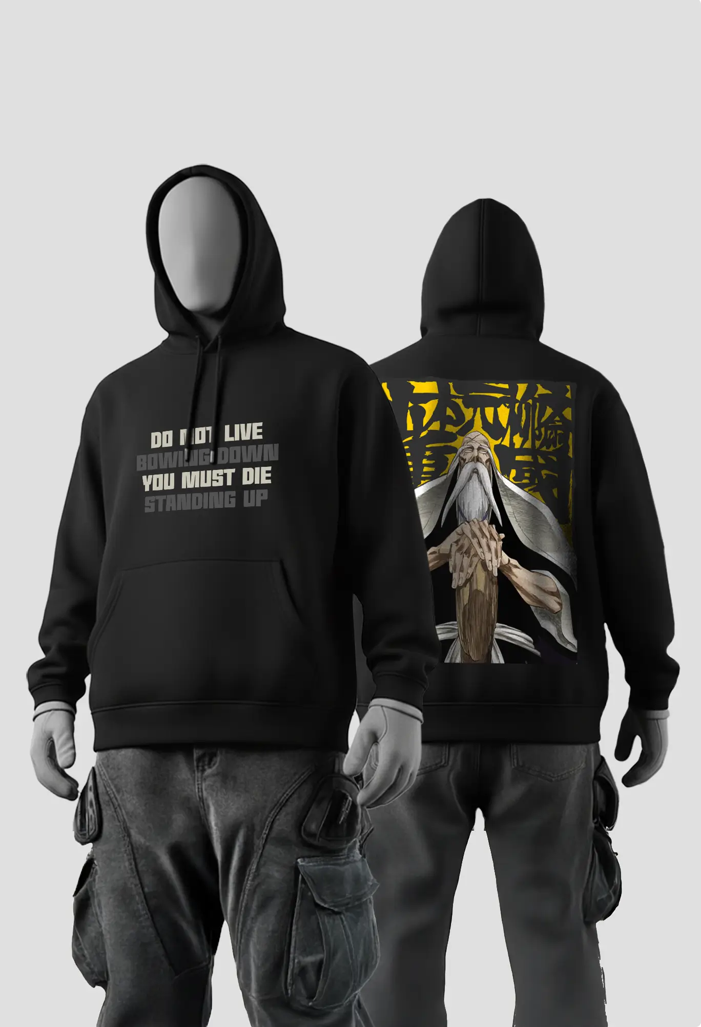 Yamamoto Genryūsai Black Hoodie Yamamoto Genryūsai Black Hoodie