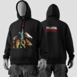 Abstract Sacrifice Black Hoodie