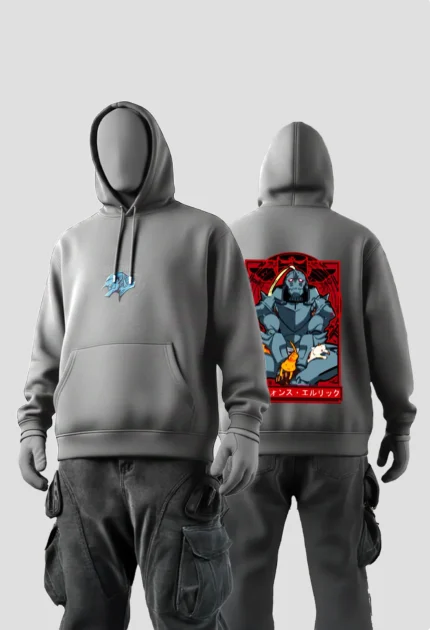 Alphonse Elric Grey Hoodie