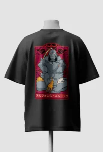 Alphonse Elric” Oversized T-Shirt Back
