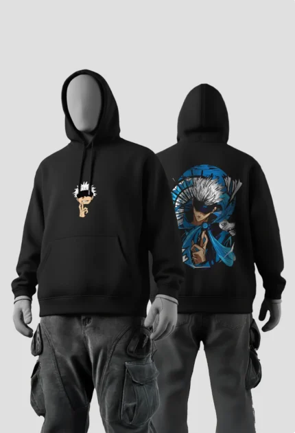 Gojo Satoru 2 Anime Black Hoodies